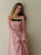Sweetheart Dot Bow Dress