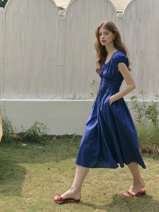 Blue Reverie Cotton Dress