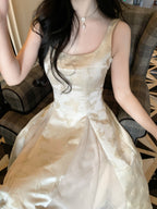 Ethereal Butterfly Embroidered Jacquard Dress
