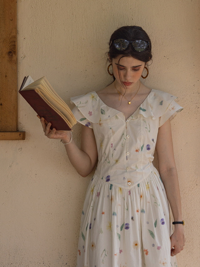 Floral Meadow Cotton Dress