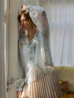 Ethereal Watercolor Sheer Blouse