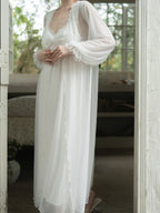 Ruffle-Trimmed Fairytale Nightgown Set
