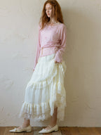 Soft Blossom Ribbed Knit Top