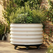 YoYoBloom 24" Round Rolling Base For Metal Raised Garden Bed | Mobile Support & Soil-Proof & Indoor Ready image 4