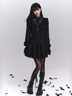 Midnight Lace Gothic Dress