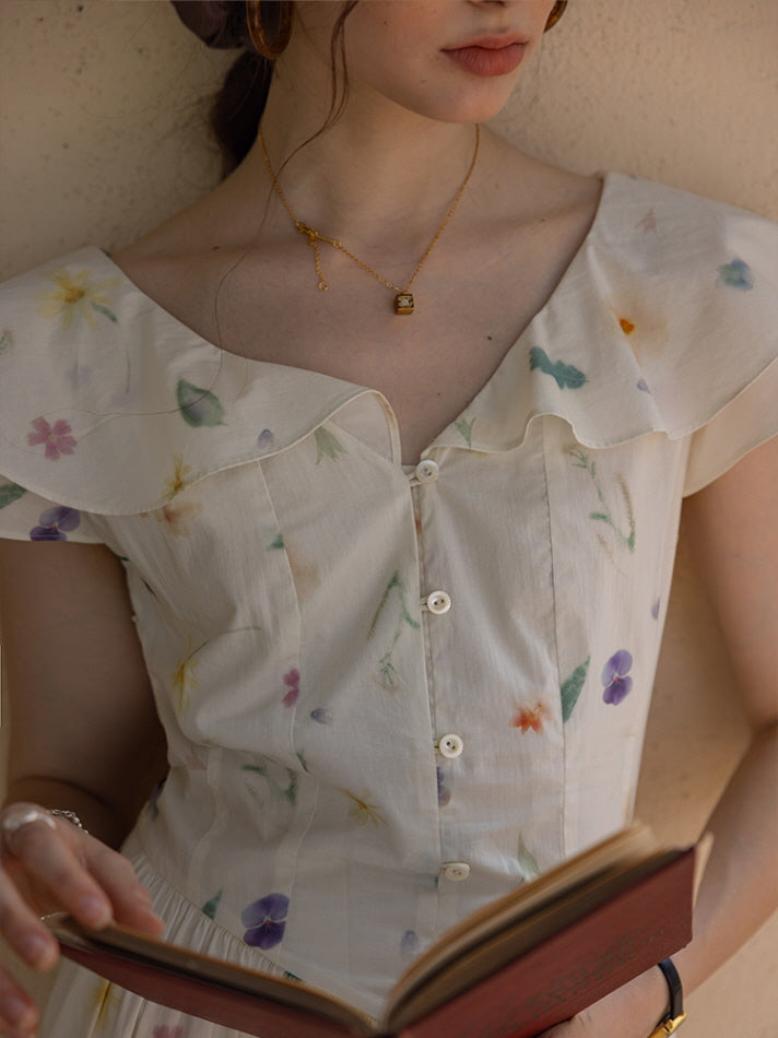 Floral Meadow Cotton Dress