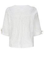 Ella's Retro Floral Elegance Blouse