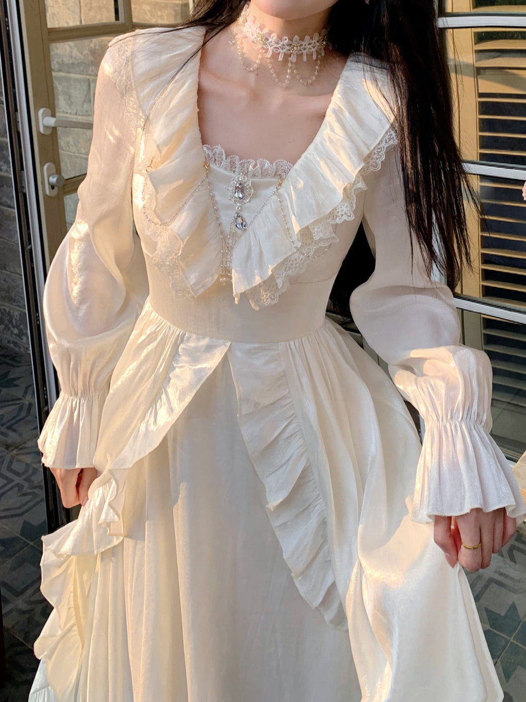Romantic Shimmering Vintage Dress
