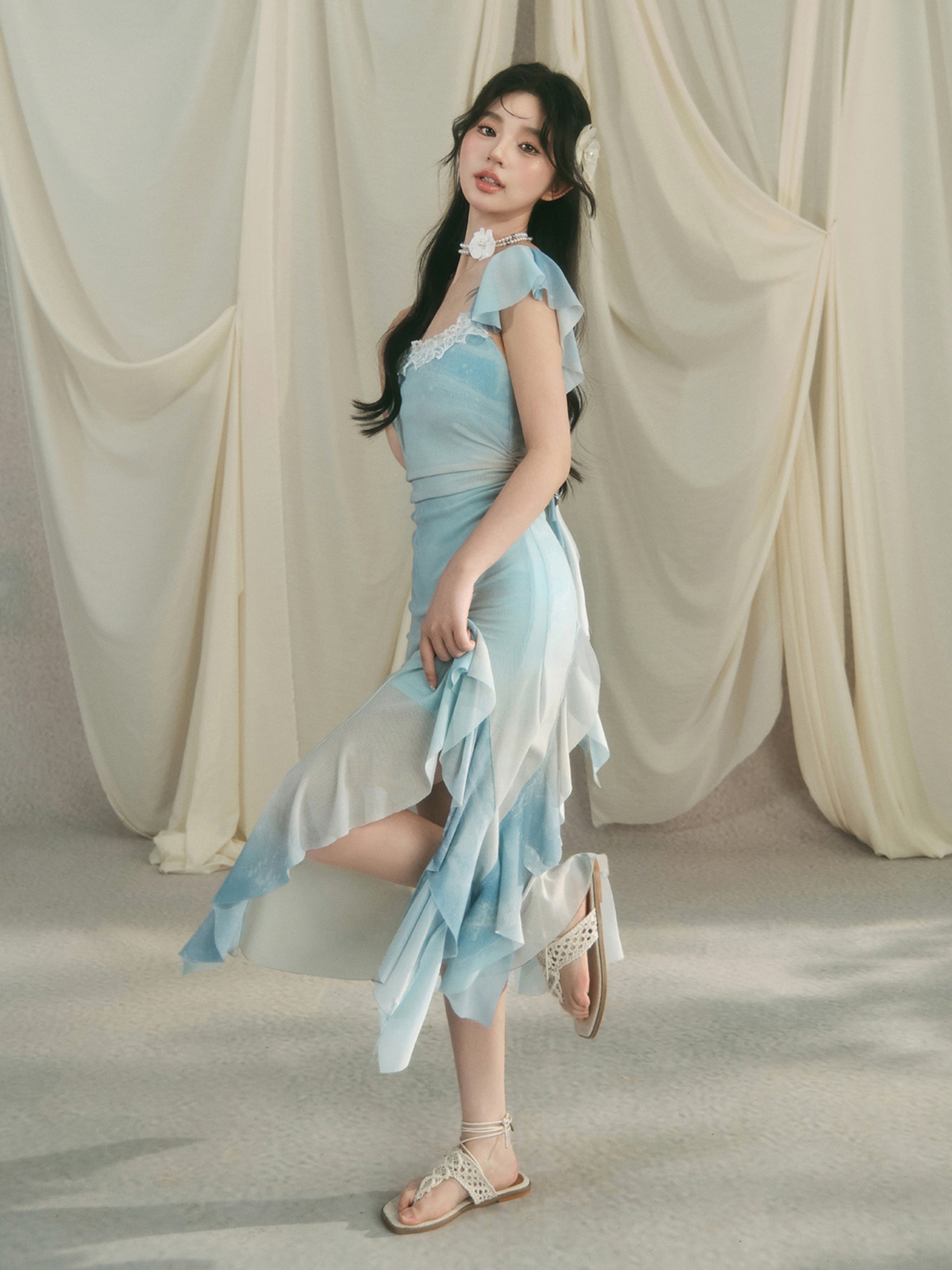 Celestial Blue Fairycore Dress