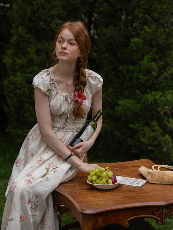 Enchanted Floral Garden Cottage Dress