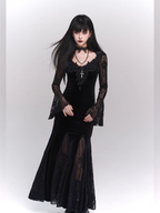 Nocturne Velvet & Lace Siren Gown