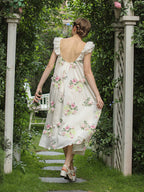 Blossom Whisper Embroidered Fairy Dress
