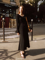 Midnight Ruffle Romance Dress