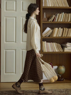 Lace Ribbon Victorian Blouse