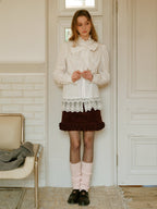 Victorian Lace Trim Bow-Tie Blouse