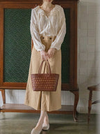 Lily's Cottage Charm Ivory Blouse