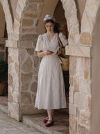 Ava's Ivory Whisper Cottage Summer Dress