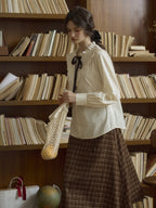 Lace Ribbon Victorian Blouse
