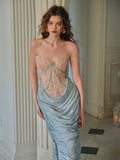 Pearl Blossom Corset Dress
