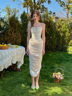 Floral Embroidered Garden Corset