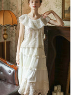 Lucy's Vintage Lace Elegance Skirt