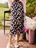 Midnight Rose Garden Skirt