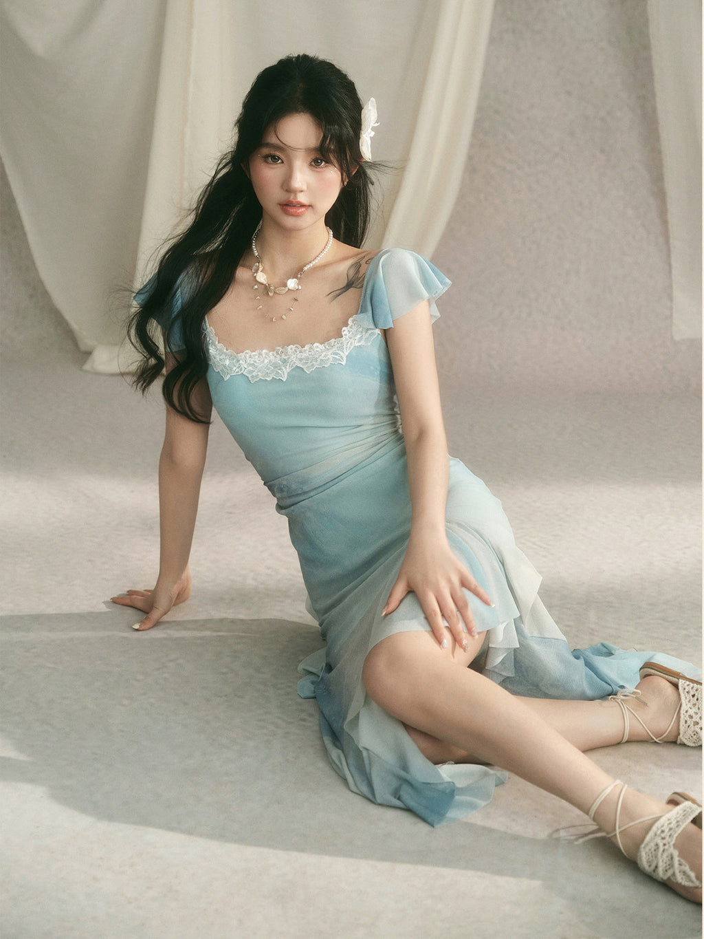 Celestial Blue Fairycore Dress