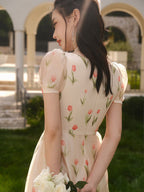 Elara's Tulip Garden Dress