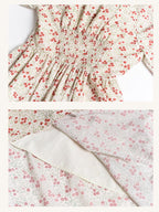 Spring Dream Floral Shirred Waist Dress