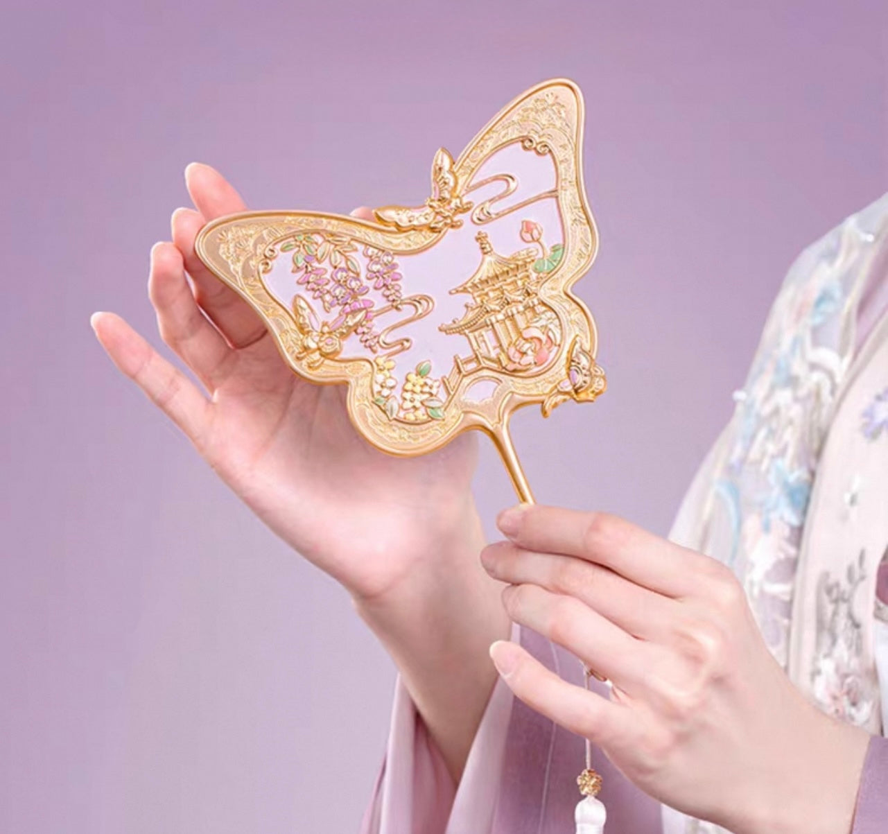 Butterfly Palace Handheld Mirror