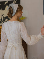 Vintage Embroidered Long Sleeve Dress