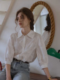 Vintage Embroidered Cotton Blouse