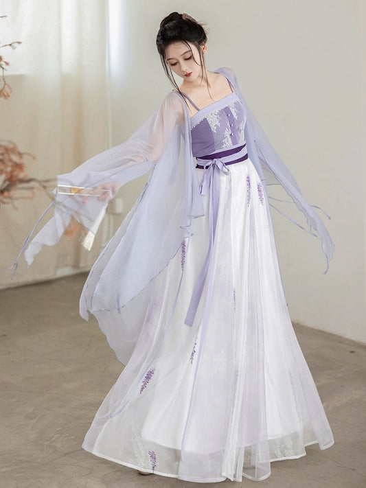 Modern Hanfu: Wisteria Dreams 紫藤花序 (Preorder)
