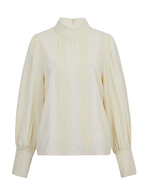Victorian Elegance Lace Ivory Blouse