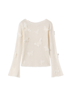 Whispering Butterfly Soft Knit Top