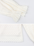 Vintage-Inspired Ruffled Lace Blouse