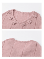 Blush Knit Rose Sweater
