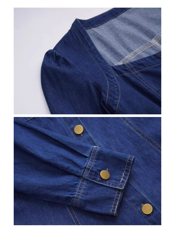 Vintage Indigo Denim Dress