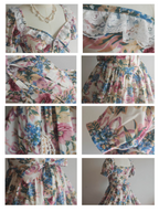 Romantic Vintage Garden Floral Dress