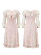Rose Lace Ribbon Corset Dress