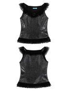 Midnight Rose Sequin Top & Glitter Mesh Skirt