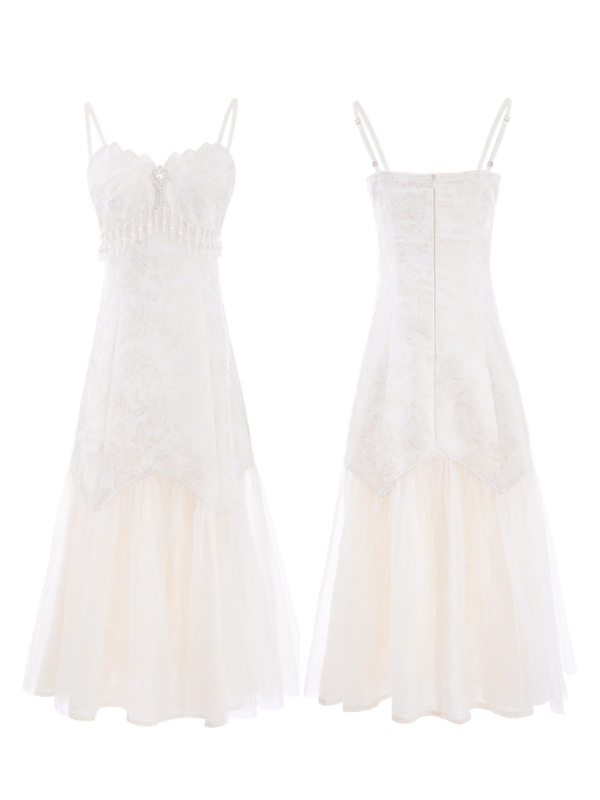 Ethereal Gold Jacquard Fairy Gown