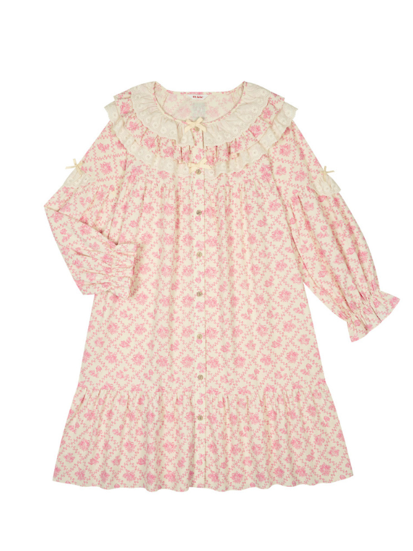 Vintage Rose Lace Nightgown