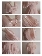 Blush Petal Sequin Vintage Fairy Dress