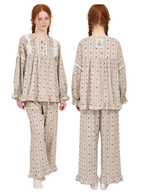 Rosebud Cottage Ruffle Loungewear Set