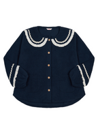 Midnight Ruffle Fleece Pajama Set