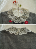 Embroidered Floral Lace Vintage Dress