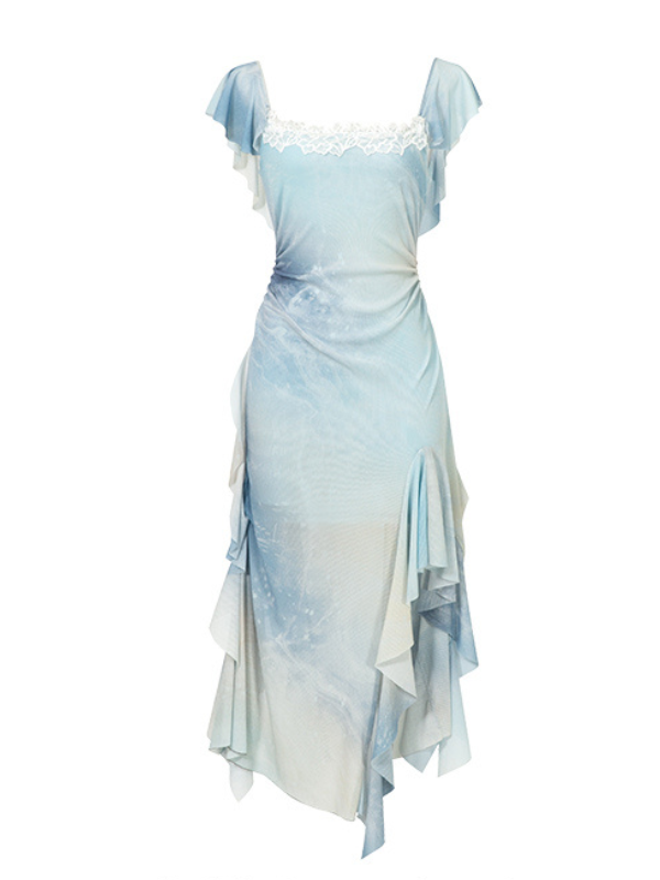Celestial Blue Fairycore Dress