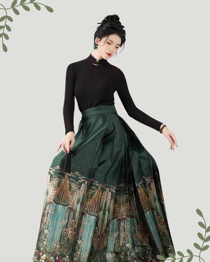 Ming Dynasty Modern Hanfu, Mamianqun, Celestial Realm (Preorder)