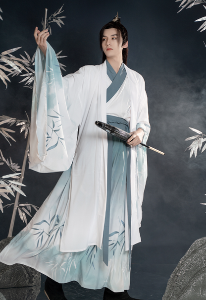 Wei Jin Wuxia Style Qiyao Ruqun - Bamboo Rhyme 竹韵